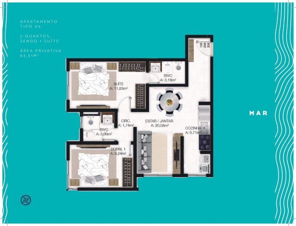 Villa del Mar – Apartamentos á venda em Imbituba