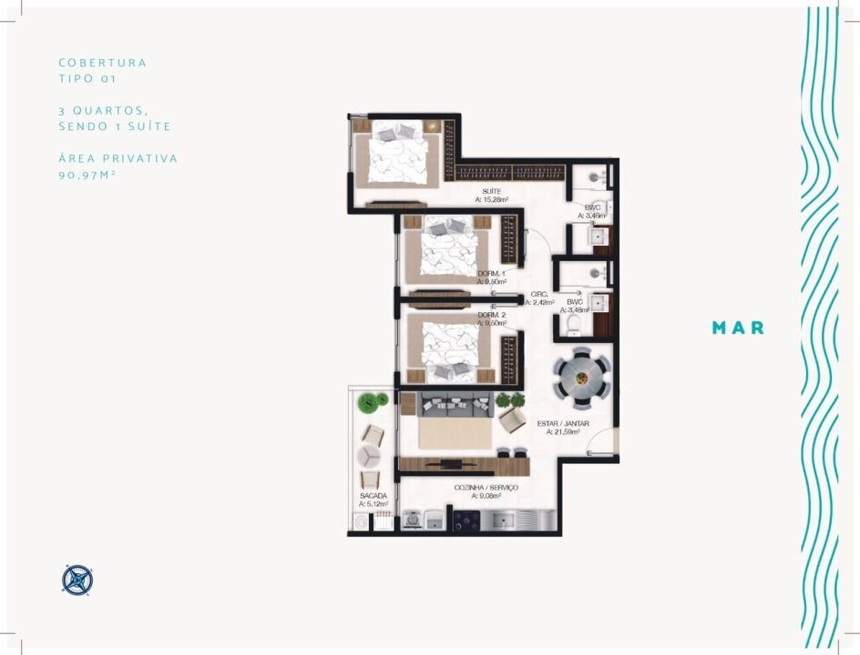 Villa del Mar – Apartamentos á venda em Imbituba