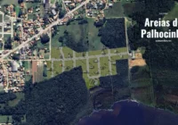 Vista aérea do loteamento e região — Loteamento Reserva da Lagoa